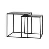 BEISTELLTISCH Banos Silber 44,5/44,5/50,5 cm 2er-Set - Silberfarben, Metall (44.5/44.5/50.5cm) - Light & Living
