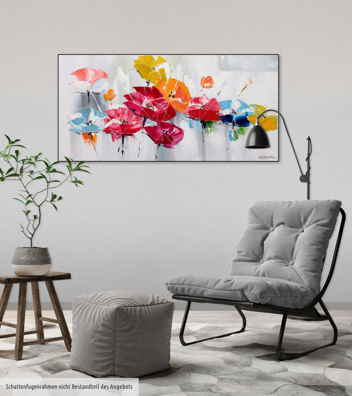 ÖLGEMÄLDE 100/50 cm - Multicolor, Holz/Textil (1.36/50cm) - KUNSTLOFT