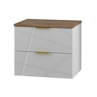 WASCHTISCHUNTERSCHRANK 60.6cm Aurora Weiß - Weiß, Holzwerkstoff (60.6/52.2/46.5cm) - Petits-meubles