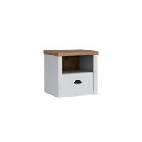 NOČNÝ STOLÍK Léandre Biela a drevo - biela, kompozitné drevo (51.2/45.5/43.3cm) - Petits-meubles