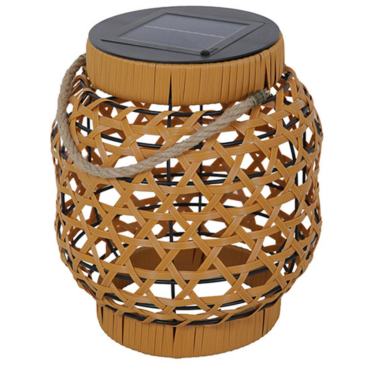 SOLARLATERNE CAPRI beige - Beige, Kunststoff (28/28/32cm) - Lumisky