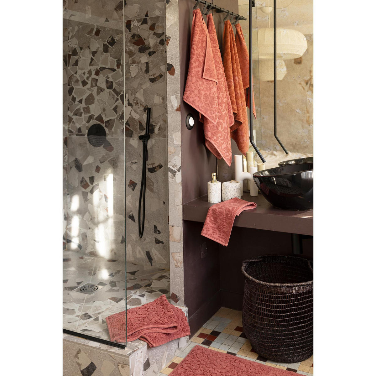 HANDTUCH Gilda sein 50 x 100 cm - Multicolor, Textil (50/100cm) - Vivaraise