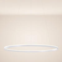 LED-HÄNGELAMPE Ring Weiß Ø 120cm - Weiß, Metall (120/120/3.3cm) - s.luce