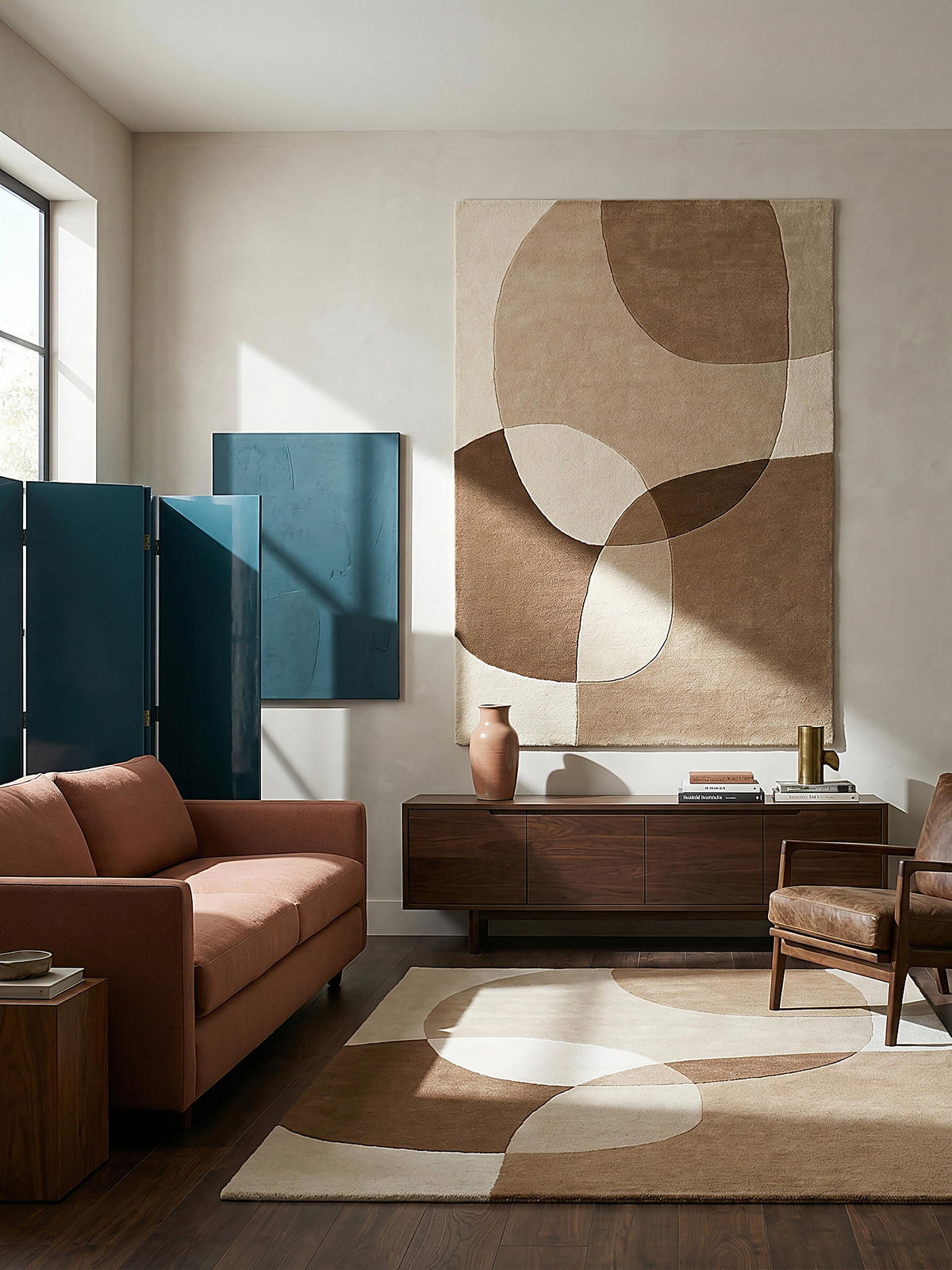 TEPPICH aus Wolle AIRE in Natur, abstrakt, 200 x 290 cm - Beige, Textil (200/290cm) - KADIMA DESIGN