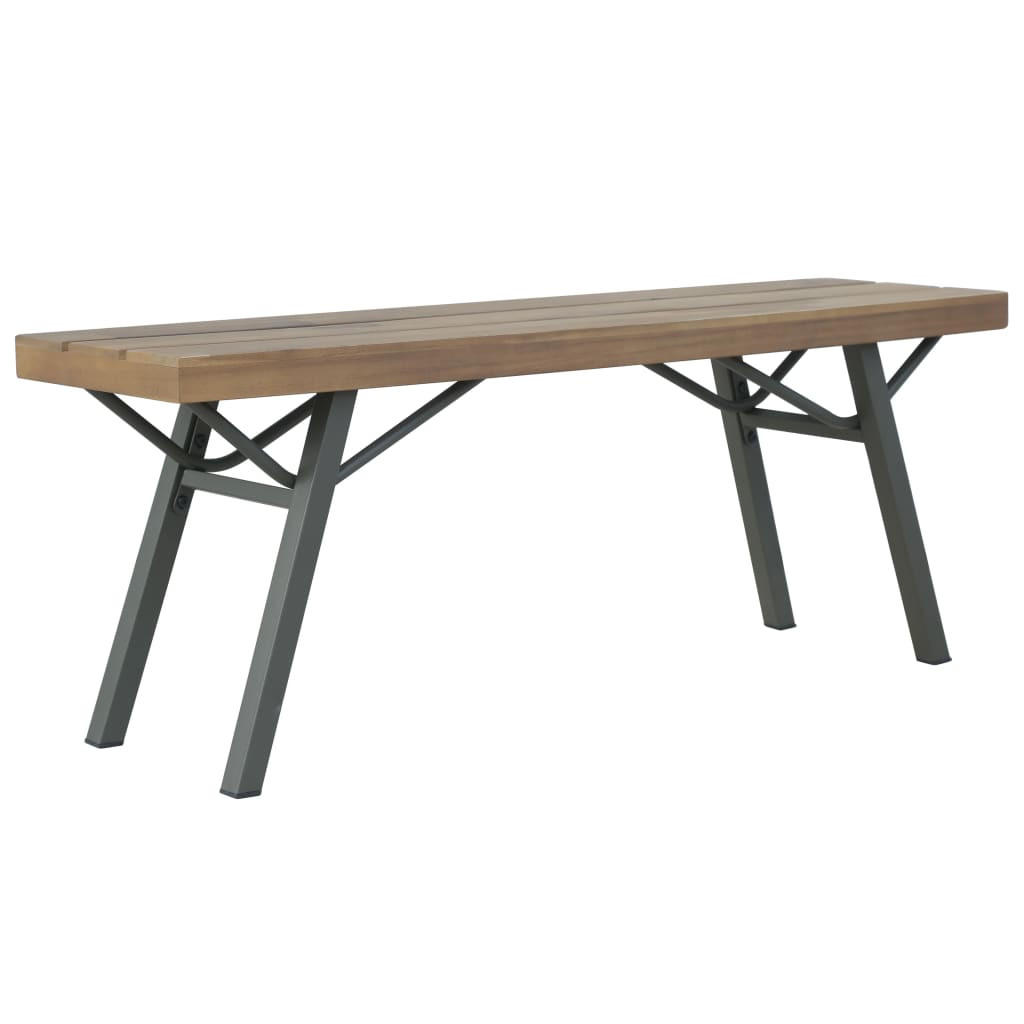furnicato Gartenbank Braun 120x45x31 cm