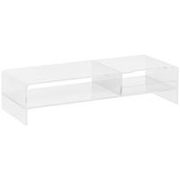 MONITORSTÄNDER - Transparent, Kunststoff (50.8/19/12cm) - HOMCOM