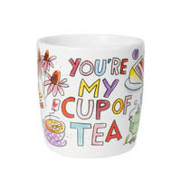 CAPPUCCINO-BECHER Du bist meine Tasse Tee in Bunt - 500 ml - Multicolor, Keramik (0.5L) - Blond Amsterdam
