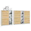 WOHNZIMMERSET Miami Eiche Natur - Eichefarben, Holzwerkstoff (214.5/105.5/35.5cm) - Vladon