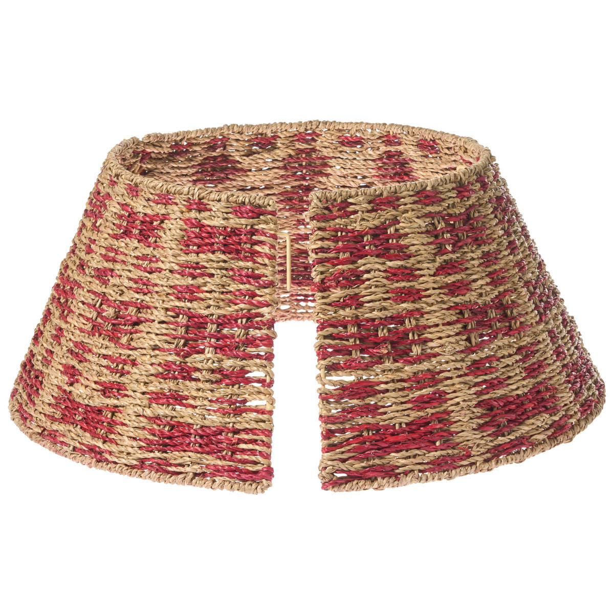 WEIHNACHTSBAUMKRAGEN 26 cm Naturfarben Neige - Naturfarben, Naturmaterialen (26cm) - Beliani