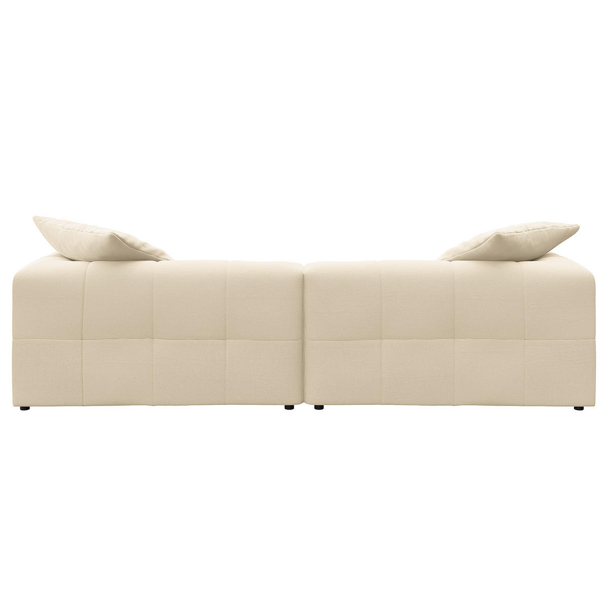 BIGSOFA - Beige, Holz/Kunststoff (272/70/126cm) - home24