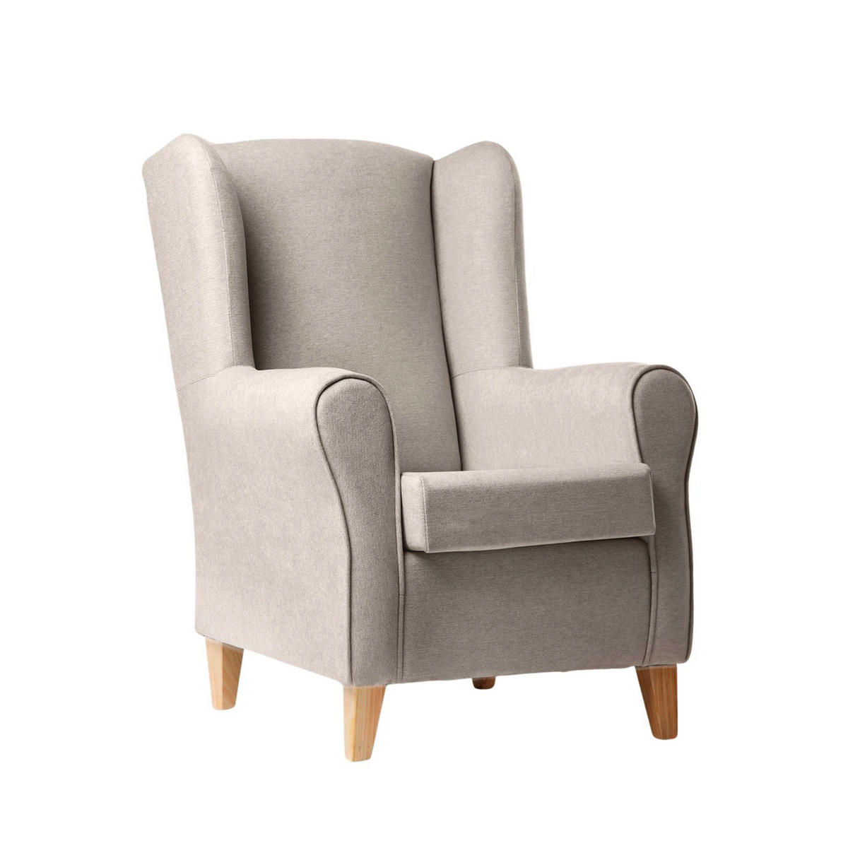 EINZELSESSEL Isabela Beige 75 cm x 103 cm - Beige, Textil (75/103/84cm)