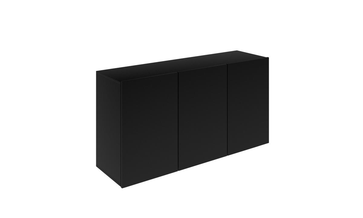 KOMMODE Dallas Schwarz 160/60/35 - Schwarz, Holzwerkstoff (160/60/35cm) - RAUMHIRSCH FURNITURE