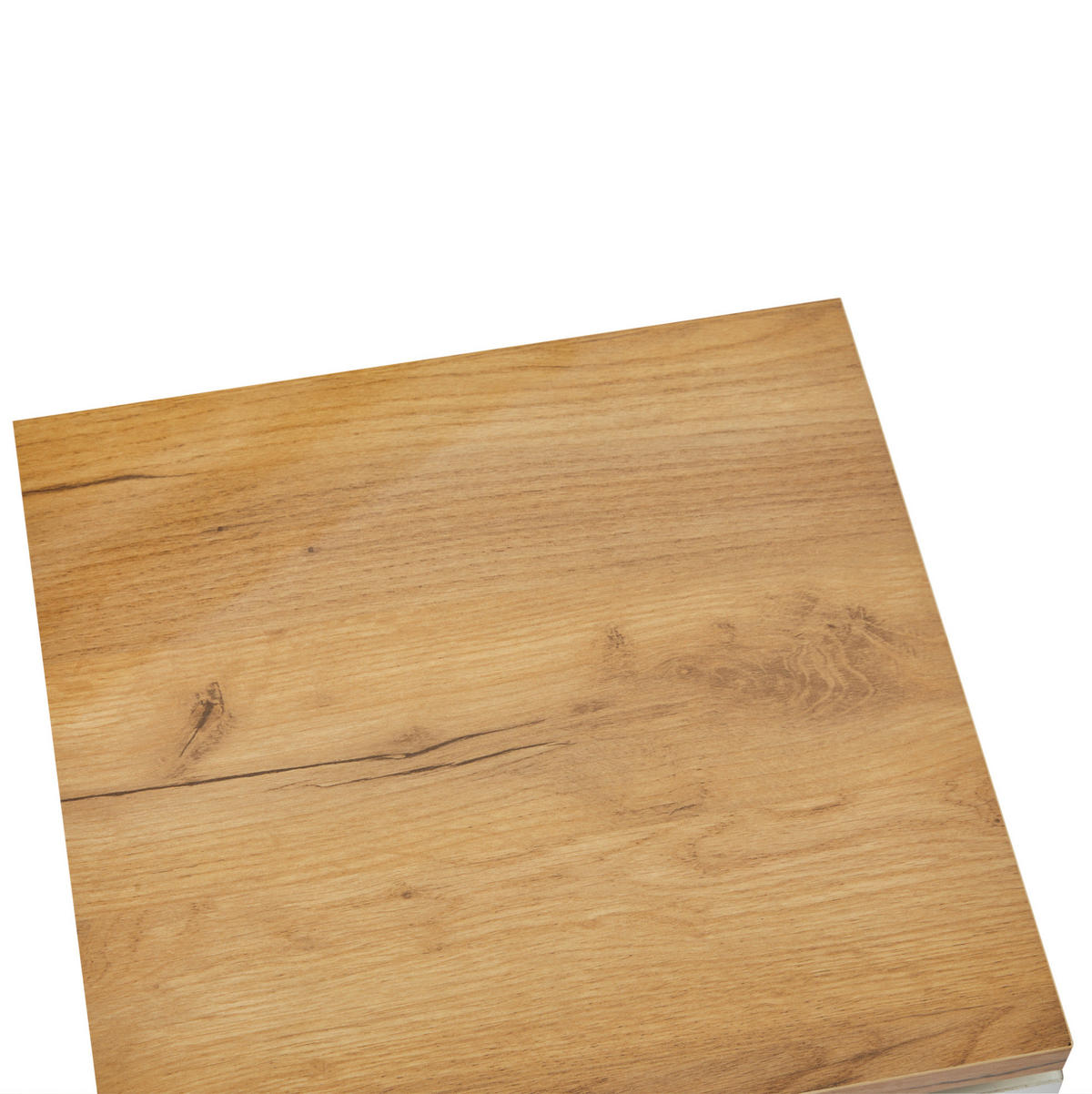 COUCHTISCH 75/75 cm in Weiß Hochglanz mit 4 Schubladen und verschiebbaren Platten - Weiß, Holzwerkstoff (75/75/33.5cm) - BEAOK