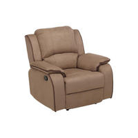 RELAXSESSEL Fernsehsessel - Microfaser - Taupe - HERNANI - Braun, Textil (96/99/100cm) - Vente-Unique