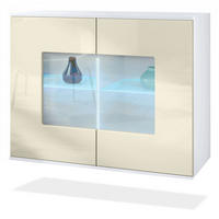 KOMMODE Grömitz Creme Hochglanz - Creme, Holzwerkstoff (92.5/73.5/35cm) - Vladon