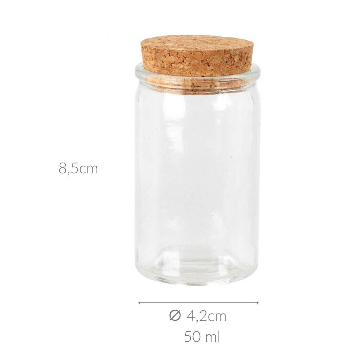 GLASBEHÄLTER 50 ml - Transparent, Glas (4.2/8.5/4.2cm) - Home Styling Collection