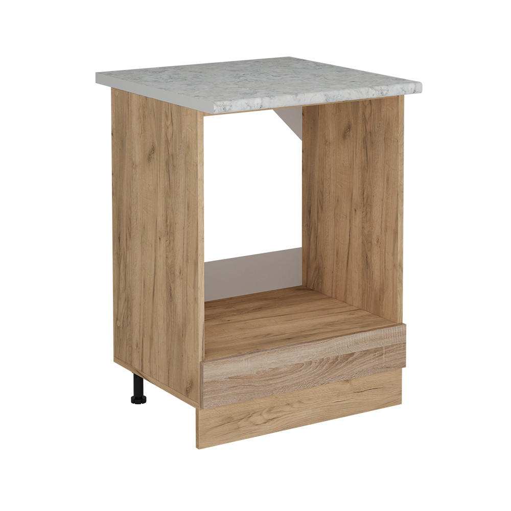SPISKONVERTERINGSSKÅP R-Line Sonoma 60 cm AP marmor Sonoma ek, Honungsek 81.6/60/60 cm
