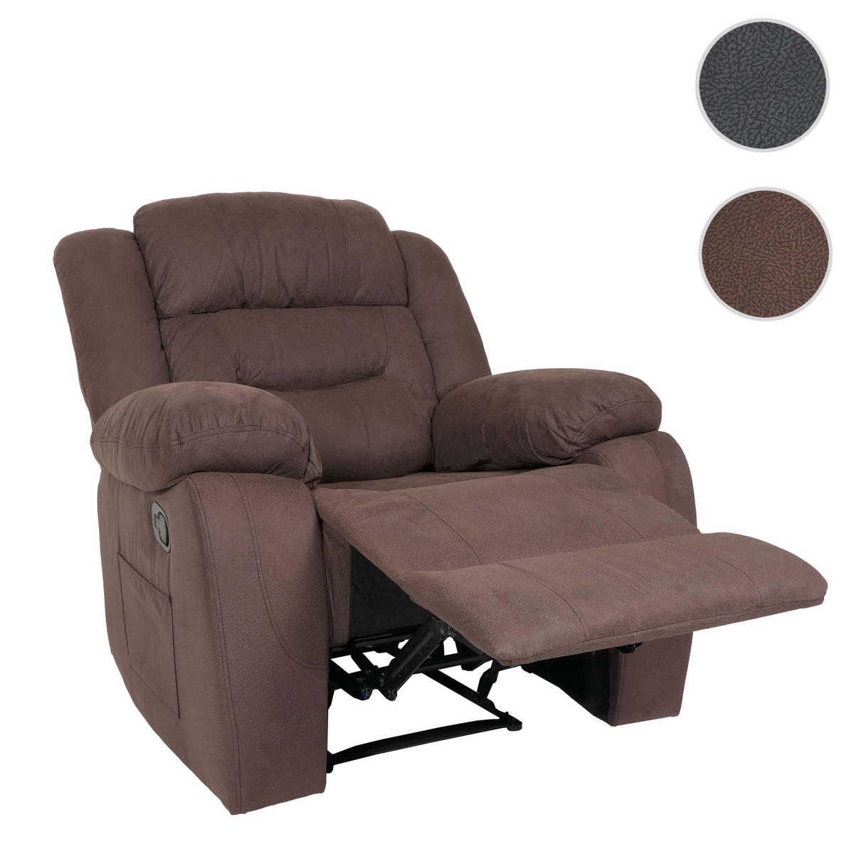 FERNSEHSESSEL XXL Braun - Braun, Textil (95/103/88cm) - MCW
