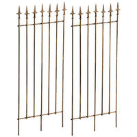 RANKGITTER 2er Set Metall bronze - Bronzefarben, Metall (50/100/0.7cm) - CLP
