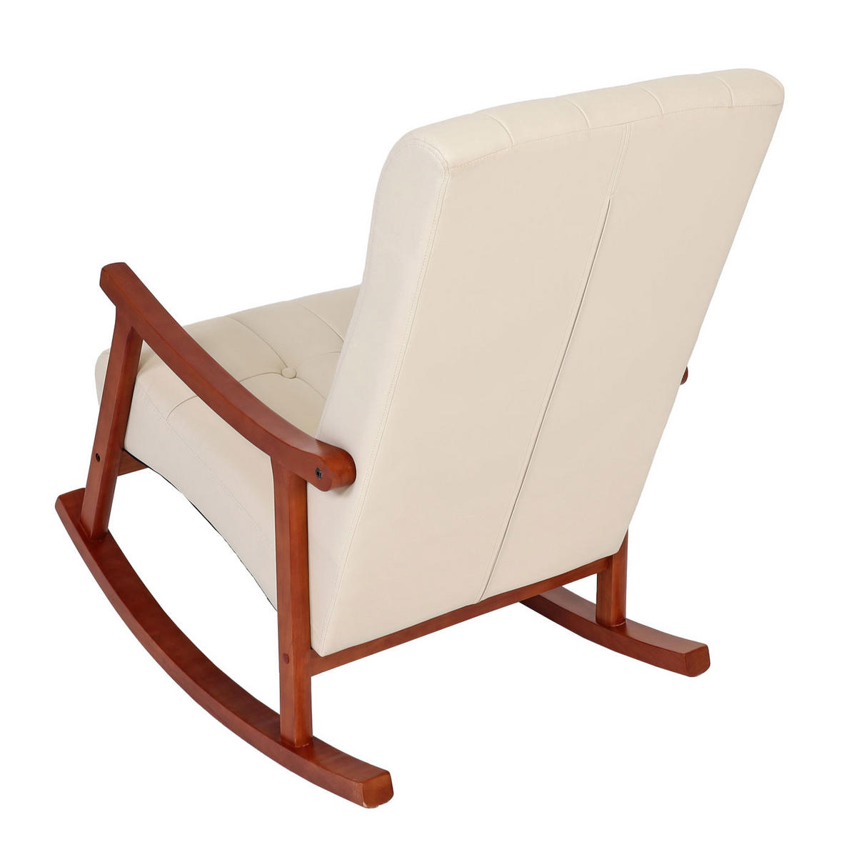 SCHAUKELSTUHL Cremeweiß - Weiß, Textil (62/97/82cm) - MCW