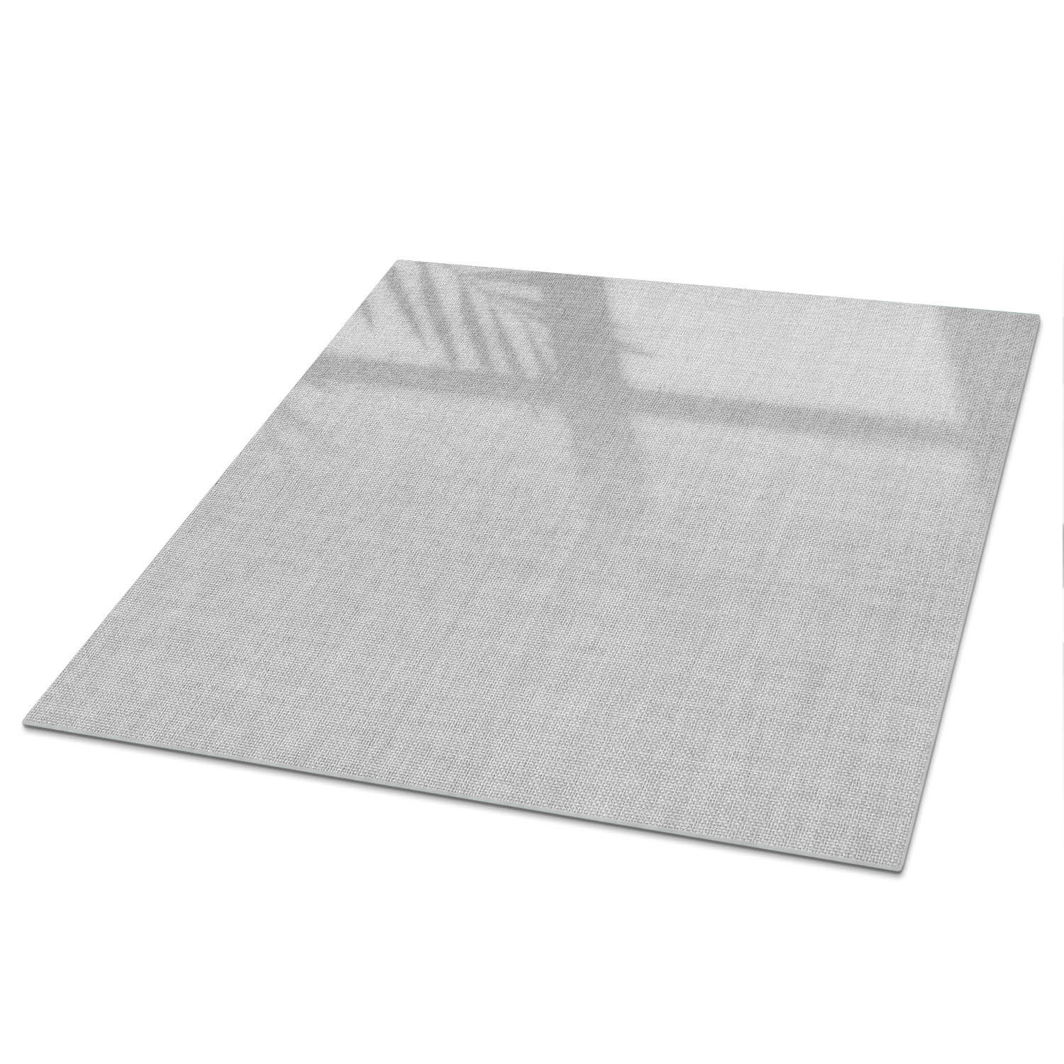 TISCHPLATTE 50x50 cm – Grauer Stoff - Gelb, Glas (0.4/50/50cm) - Wallfluent
