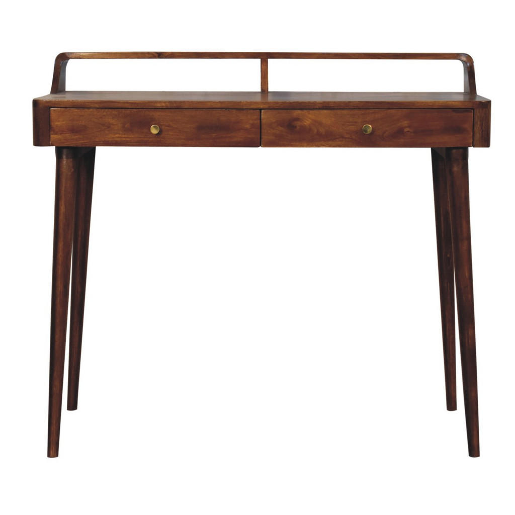 Artisan Furniture KONZOLA Elevated v odstínu kaštan, 2 zásuvky, tmavě hnědá