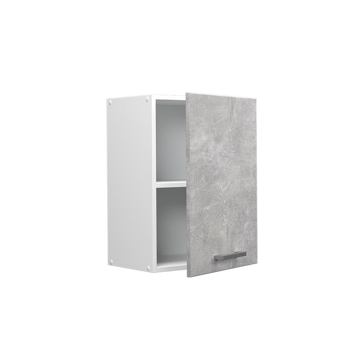 HÄNGESCHRANK R-Line Beton 45 cm - Schieferfarben/Hellgrau, Holzwerkstoff (45/60/31cm) - Vicco