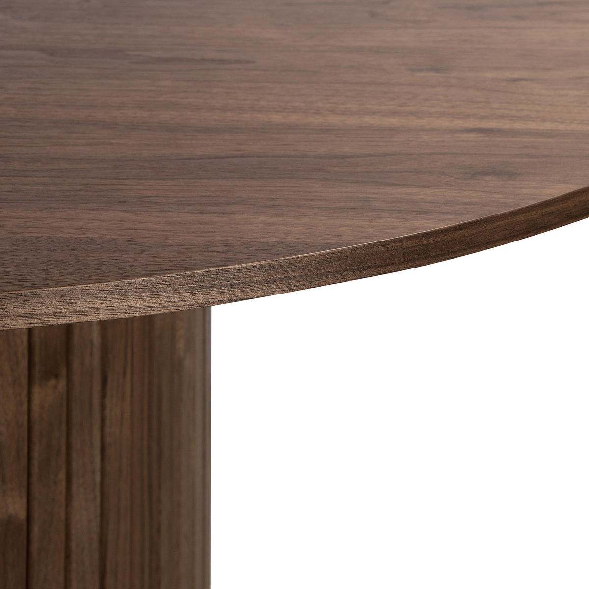 ESSTISCH - MDF / Eisen - Walnussfarben, Holzwerkstoff (120/120/75cm) - home24