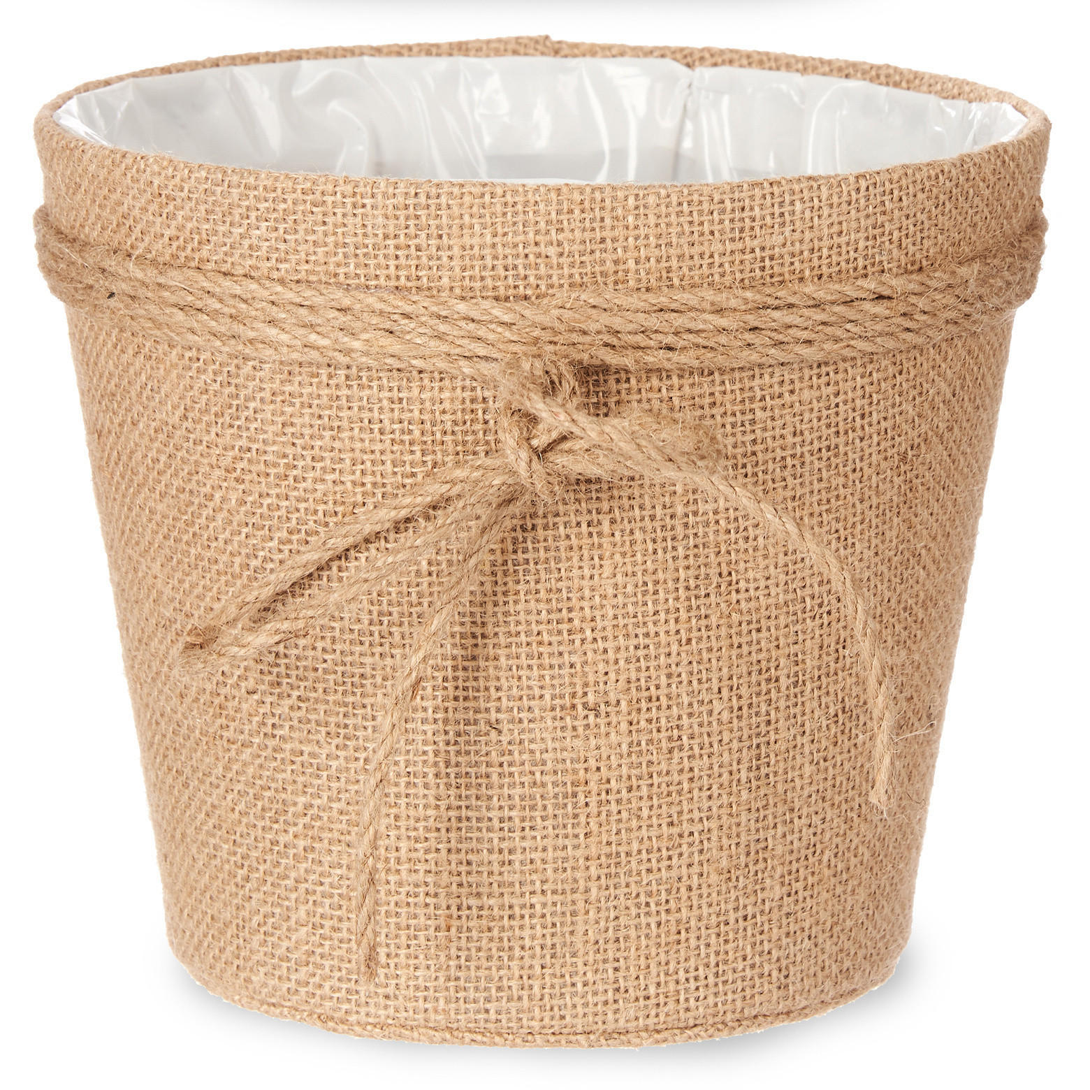 BLUMENTOPF Jute geflochten 20/16 cm - Braun, Kunststoff (20/16cm)