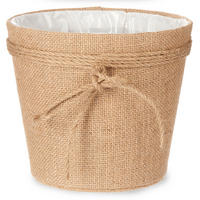 BLUMENTOPF Jute geflochten 20/16 cm - Braun, Kunststoff (20/16cm)