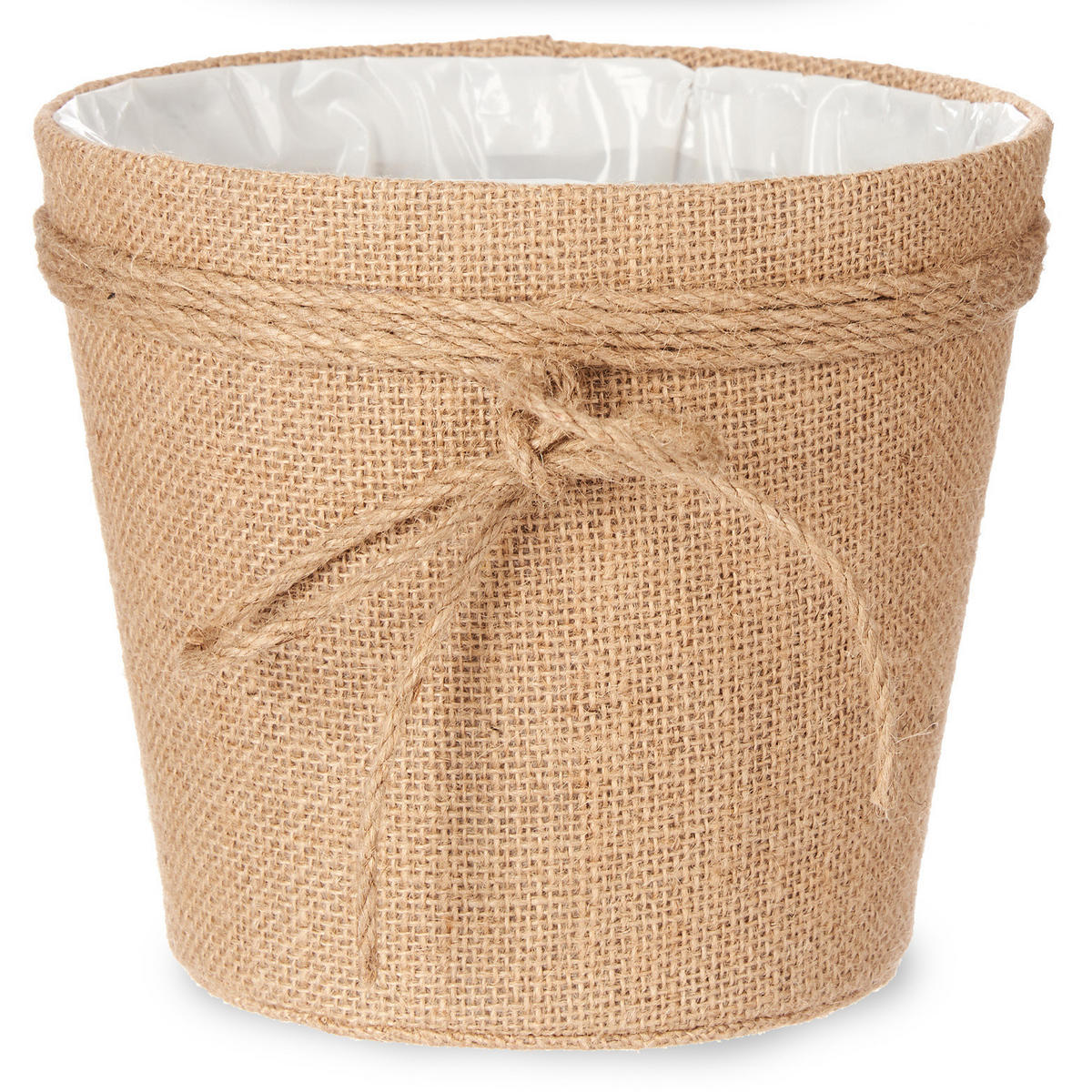 BLUMENTOPF Jute geflochten 20/16 cm - Braun, Kunststoff (20/16cm)
