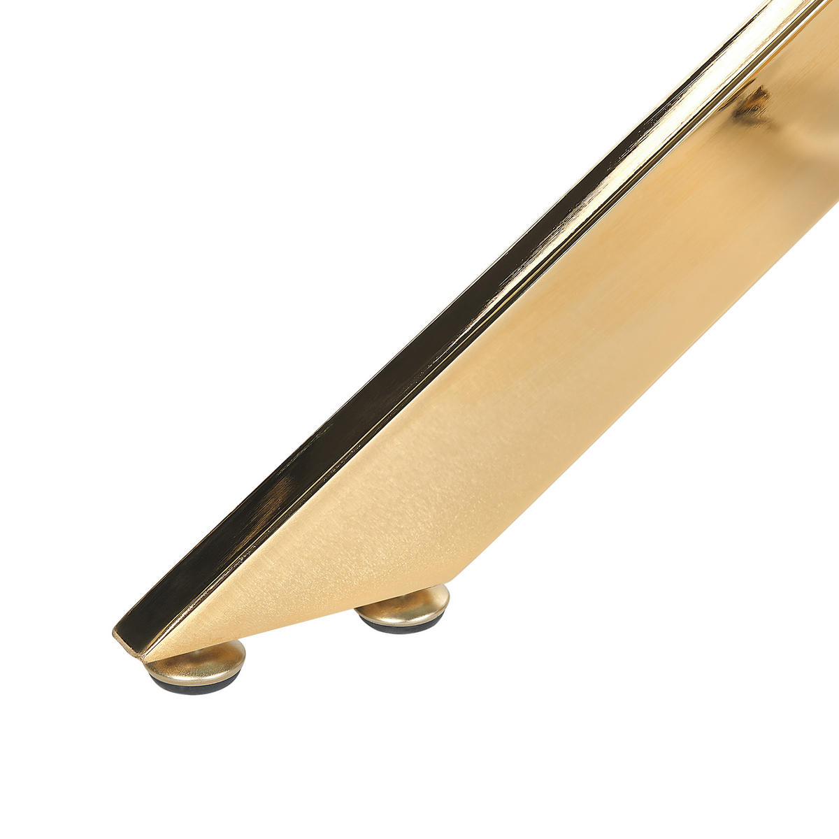 ESSTISCH 120/70/76 cm Goldfarben, Transparent Rechteckig Maramo - Goldfarben, Glas (120/70/76cm) - Beliani