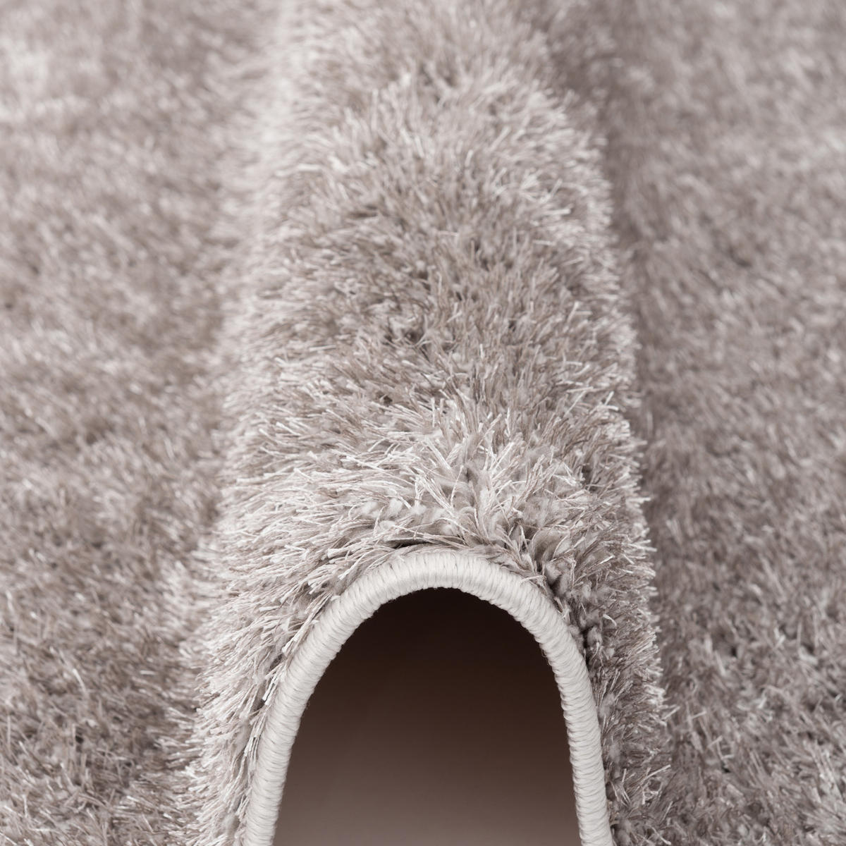 HOCHFLOR SHAGGY TEPPICH LUXUS LOUNGE - Grau, Textil (200/290cm) - Pergamon