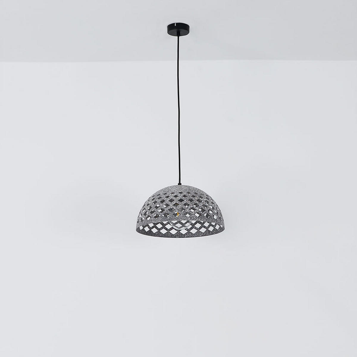 HÄNGELEUCHTE HOLLIE Metall Grau - Grau, Metall (35/35/120cm)