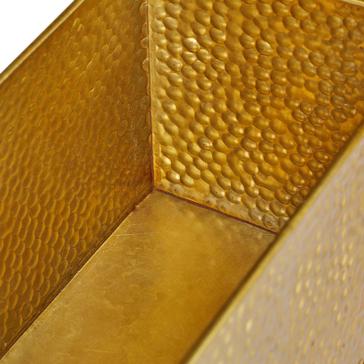 BLUMENKASTEN - Goldfarben, Metall (40/13.5/12.5cm) - Relaxdays