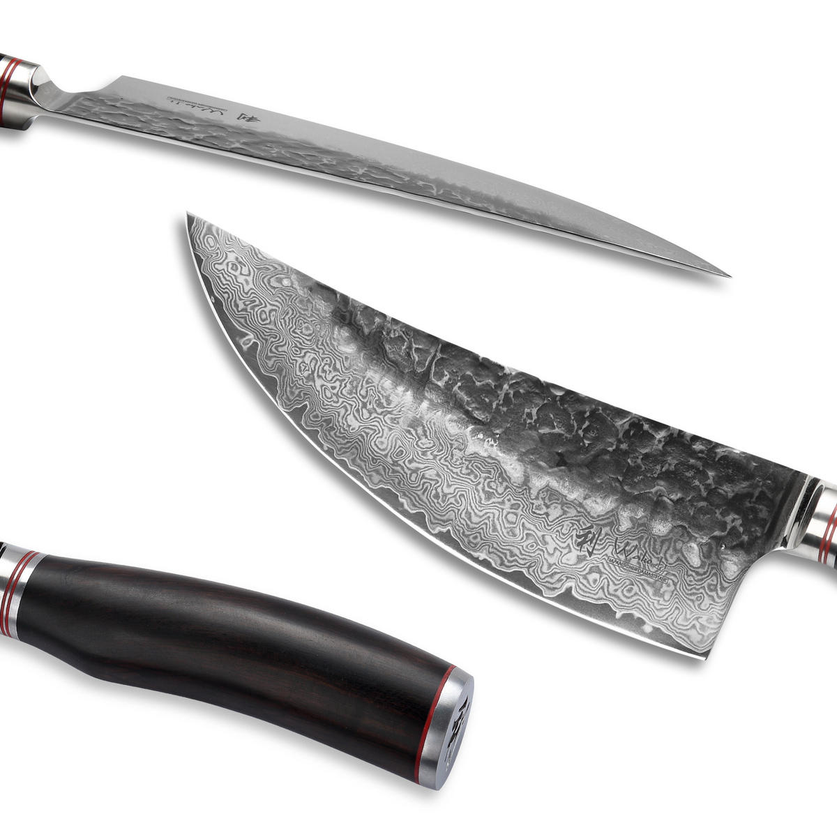 KOCHMESSER 20 cm - Schwarz, Holz/Metall (34cm) - Wakoli