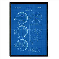 POSTER Basketball-Ball Patent A3 Rahmenlos - Klar, Papier (29.7/5/42cm) - Nacnic