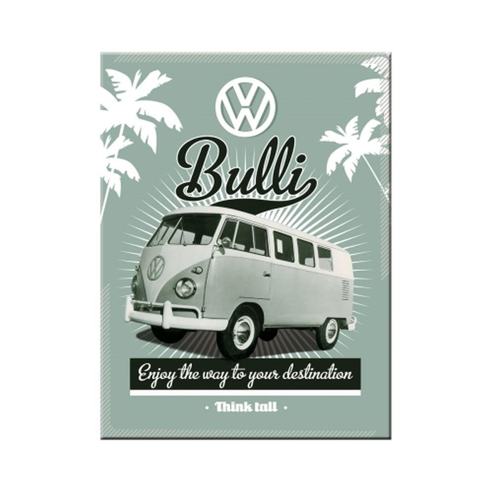 MAGNET 6/8 cm Volkswagen VW Retro Bulli - Multicolor, Metall (6/8/0.1cm) - Nostalgic-Art