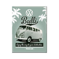 MAGNET 6/8 cm Volkswagen VW Retro Bulli - Multicolor, Metall (6/8/0.1cm) - Nostalgic-Art