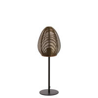 TISCHLEUCHTE Yaelle Bronze 18/18/51 cm - Bronzefarben, Metall (18/18/51cm) - Light & Living