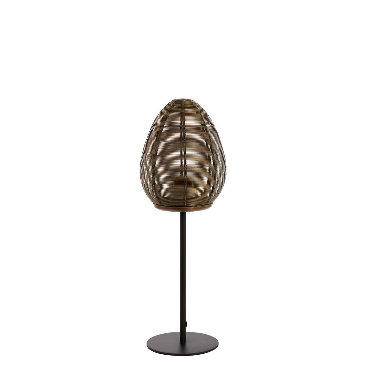 TISCHLEUCHTE Yaelle Bronze 18/18/51 cm - Bronzefarben, Metall (18/18/51cm) - Light & Living