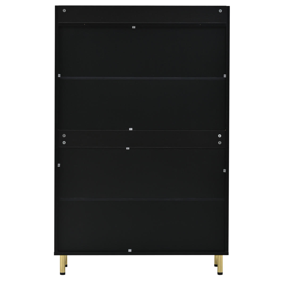 SCHUHSCHRANK 80/23/123,5 cm mit 3 Klappen, verstellbaren Einlegeböden und Ablagefläche, Schwarz - Schwarz, Holzwerkstoff (80/123.5/23.5cm) - Redom