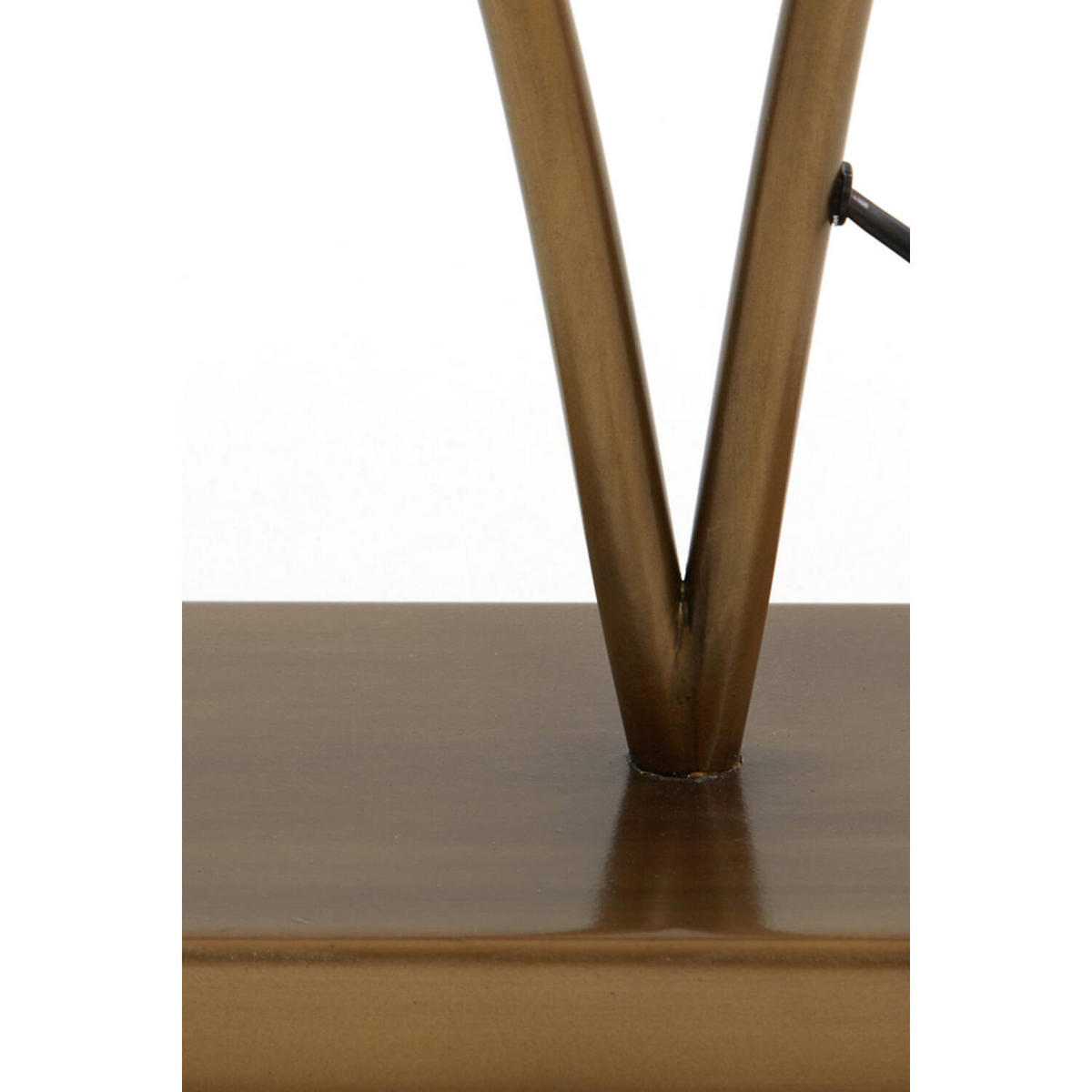 STEHLEUCHTE Okno Gold 46/17/140 cm - Goldfarben, Metall (46/17/140cm) - Light & Living