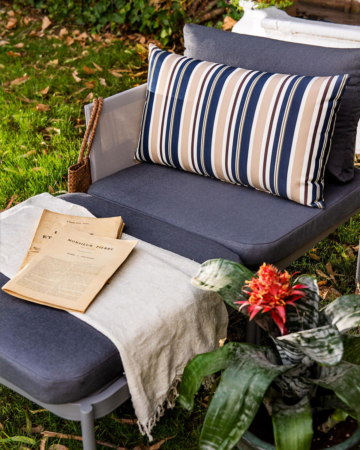 LOUNGE set cu 2 locuri modular gri Terracina - gri, metal - Beliani