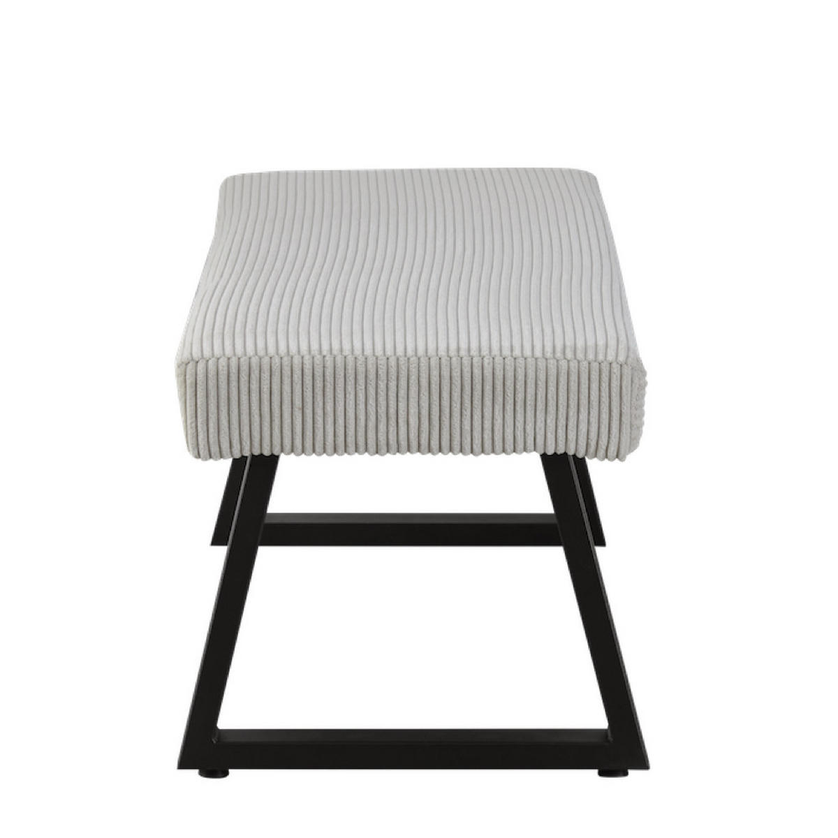 SITZBANK DOLCE - Hellgrau, Textil/Metall (140/48/48cm) - B&D Home