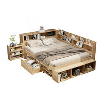 KINDERBETT 140/200 cm aus Sperrholz mit Stauraum und Lattenrost in Natur - Naturfarben, Holzwerkstoff (140/200cm) - BEAOK