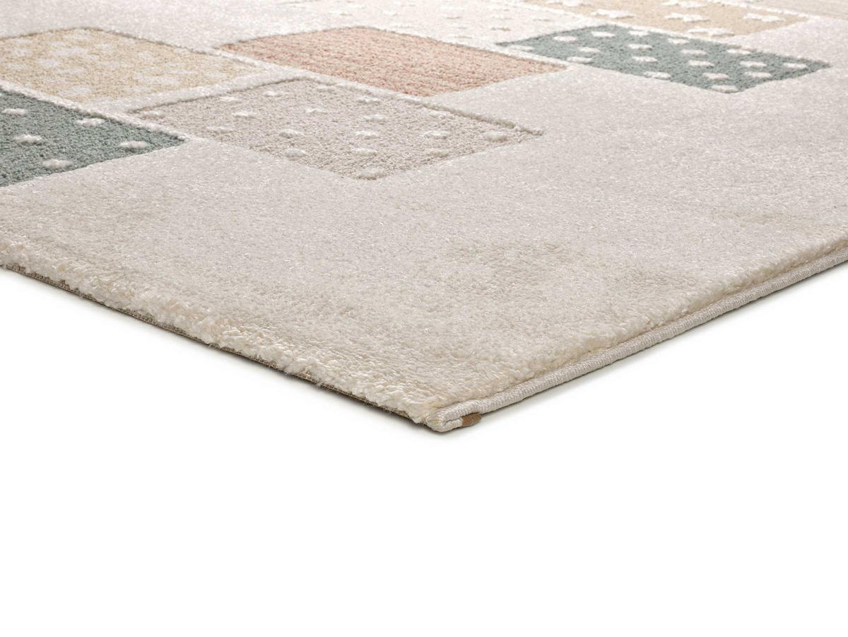 KINDERTEPPICH Weiß Clown 120/170 cm - Blau/Gelb, Textil (120/170cm) - Atticgo