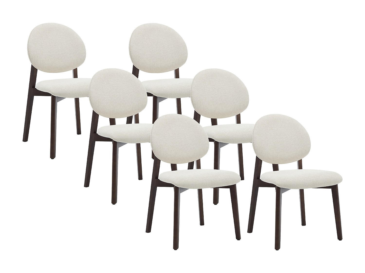 Vente-Unique Stuhl Creme 52x85x57 cm