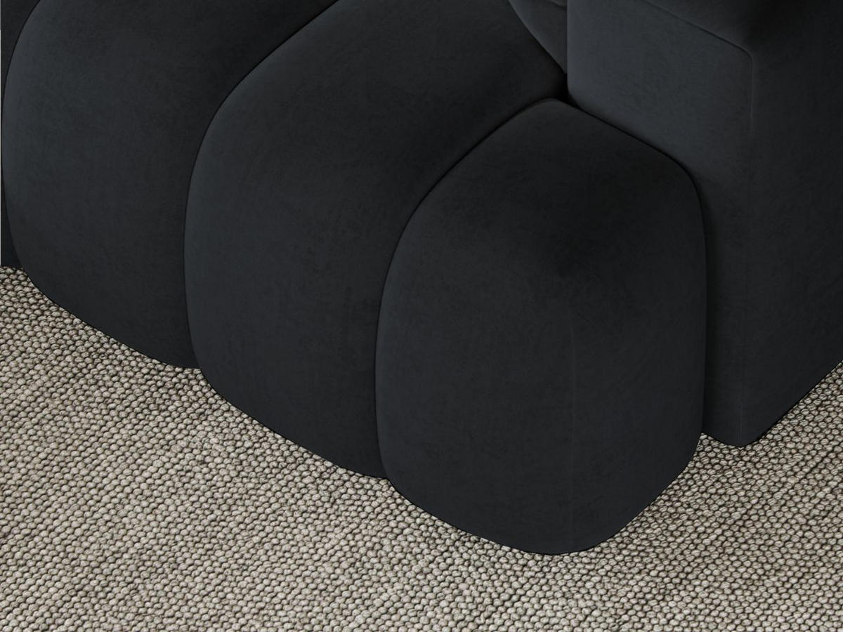 ECKSOFA Caleo Schwarz Links - Schwarz, Holz/Textil (270/170cm) - Graingold