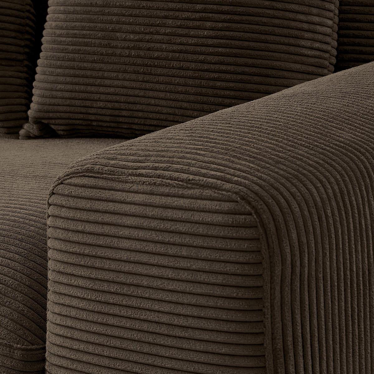 3-SITZER SOFA - Braun, Textil (243/92/103cm) - home24